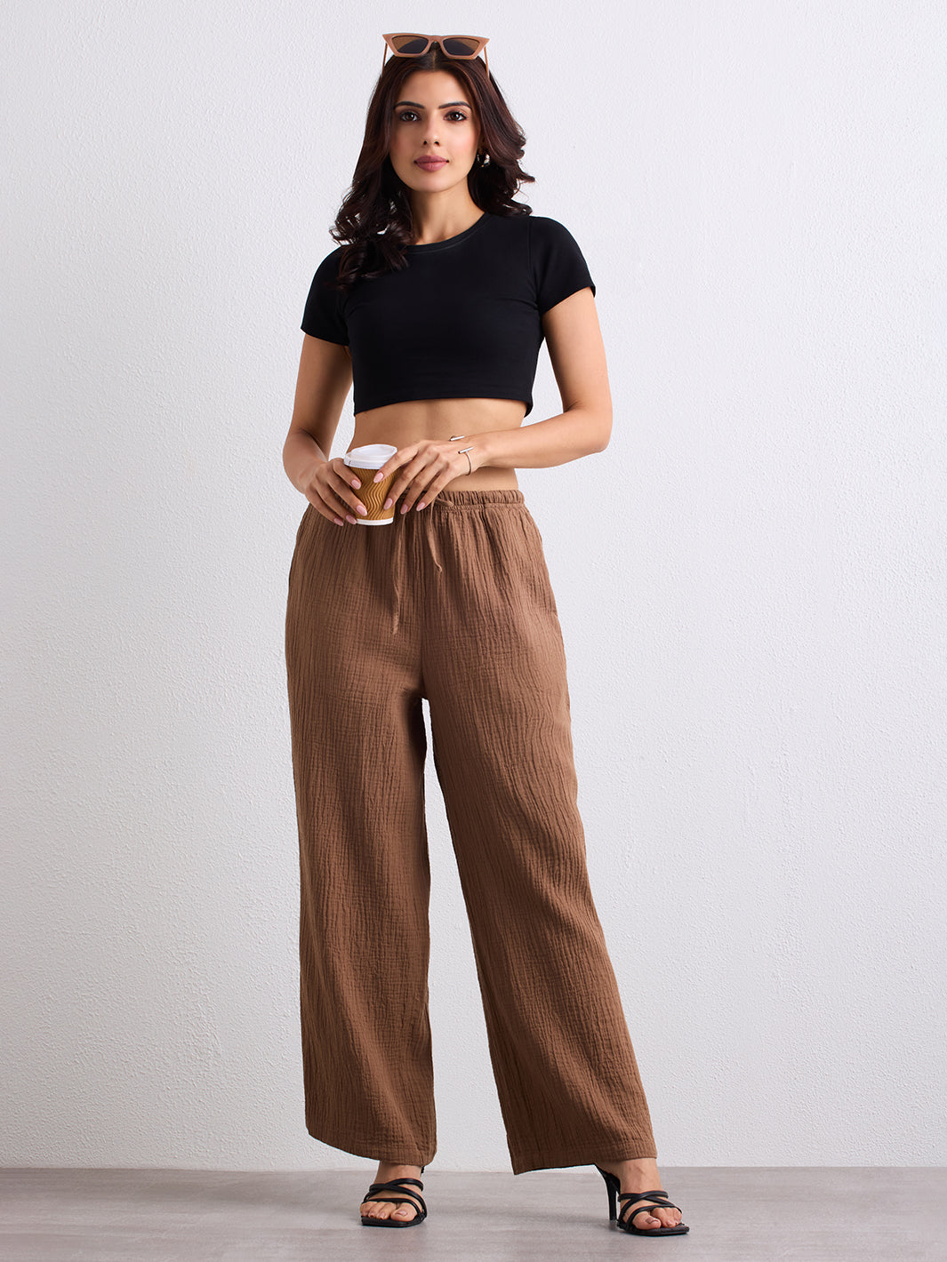 Double Cloth Textured Pant - Biscuit Brown