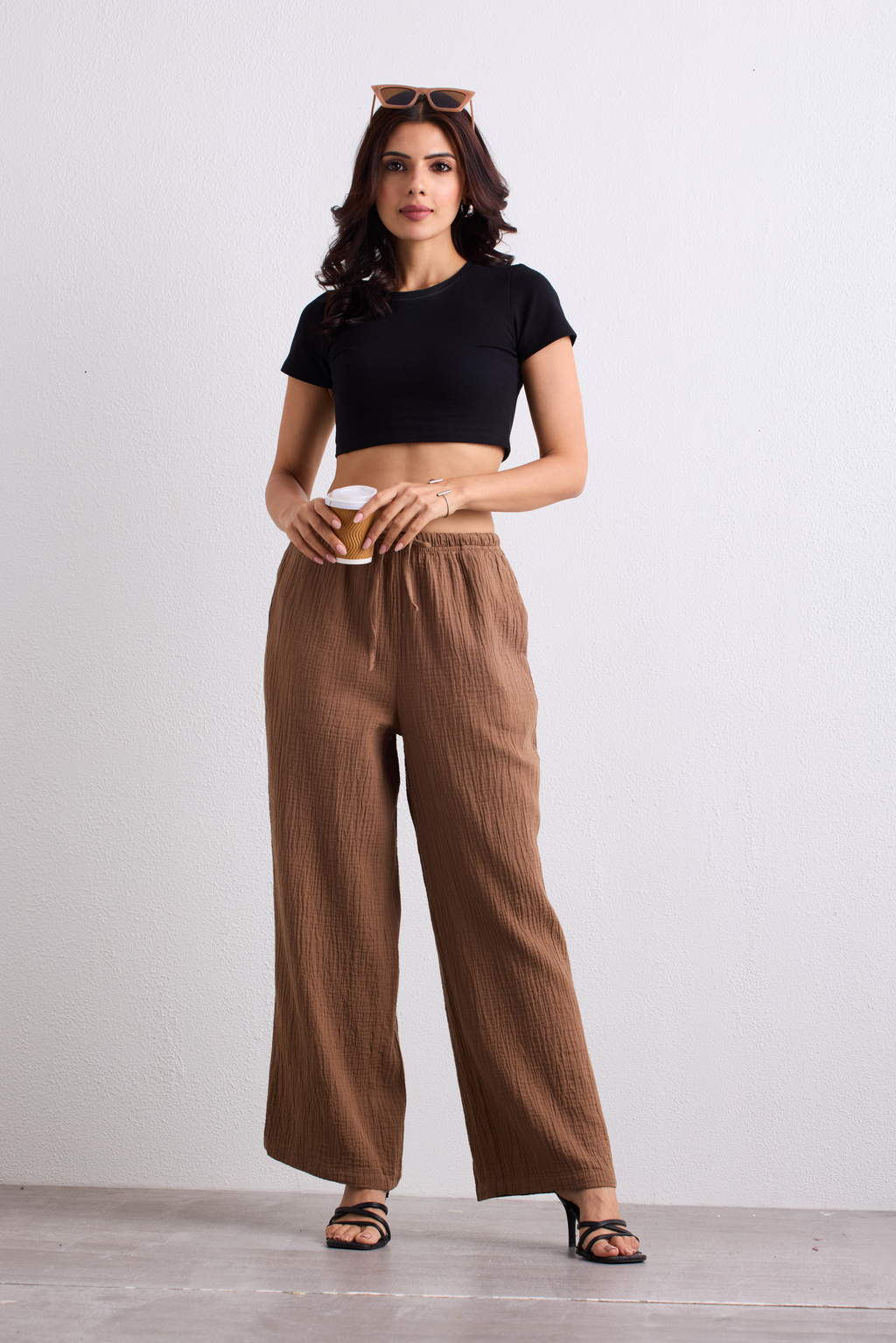 Double Cloth Textured Pant - Biscuit Brown