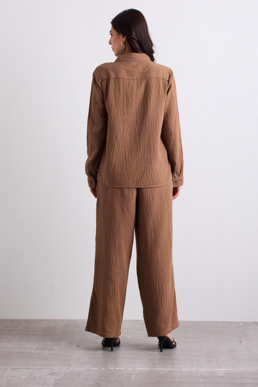 Double Cloth Textured Pant - Biscuit Brown