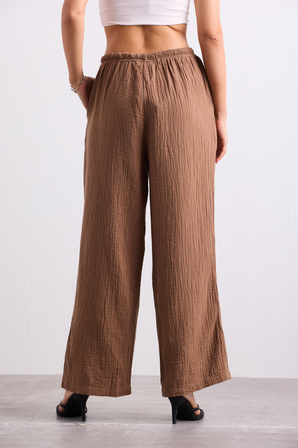 Double Cloth Textured Pant - Biscuit Brown