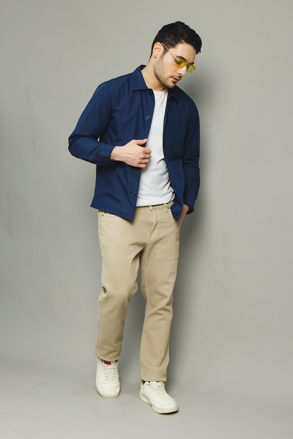 Mens Shacket - Midnight Navy