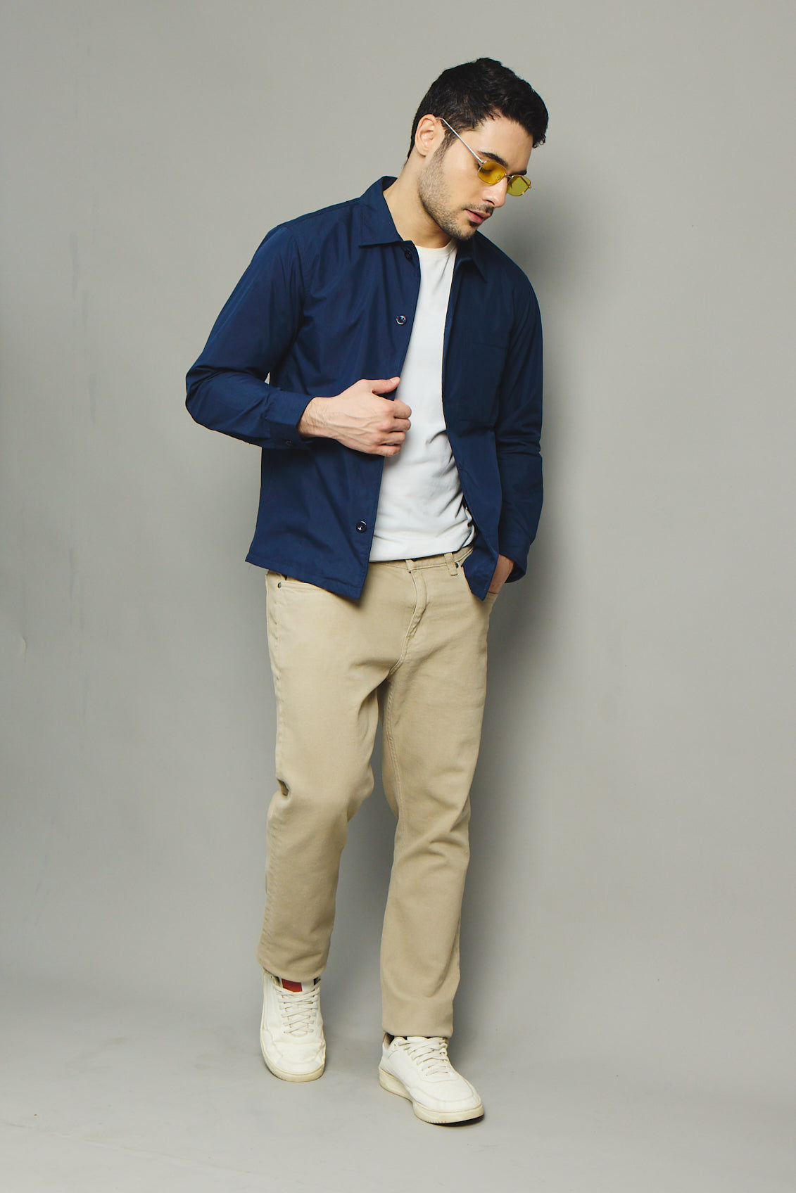 Mens Shacket - Midnight Navy