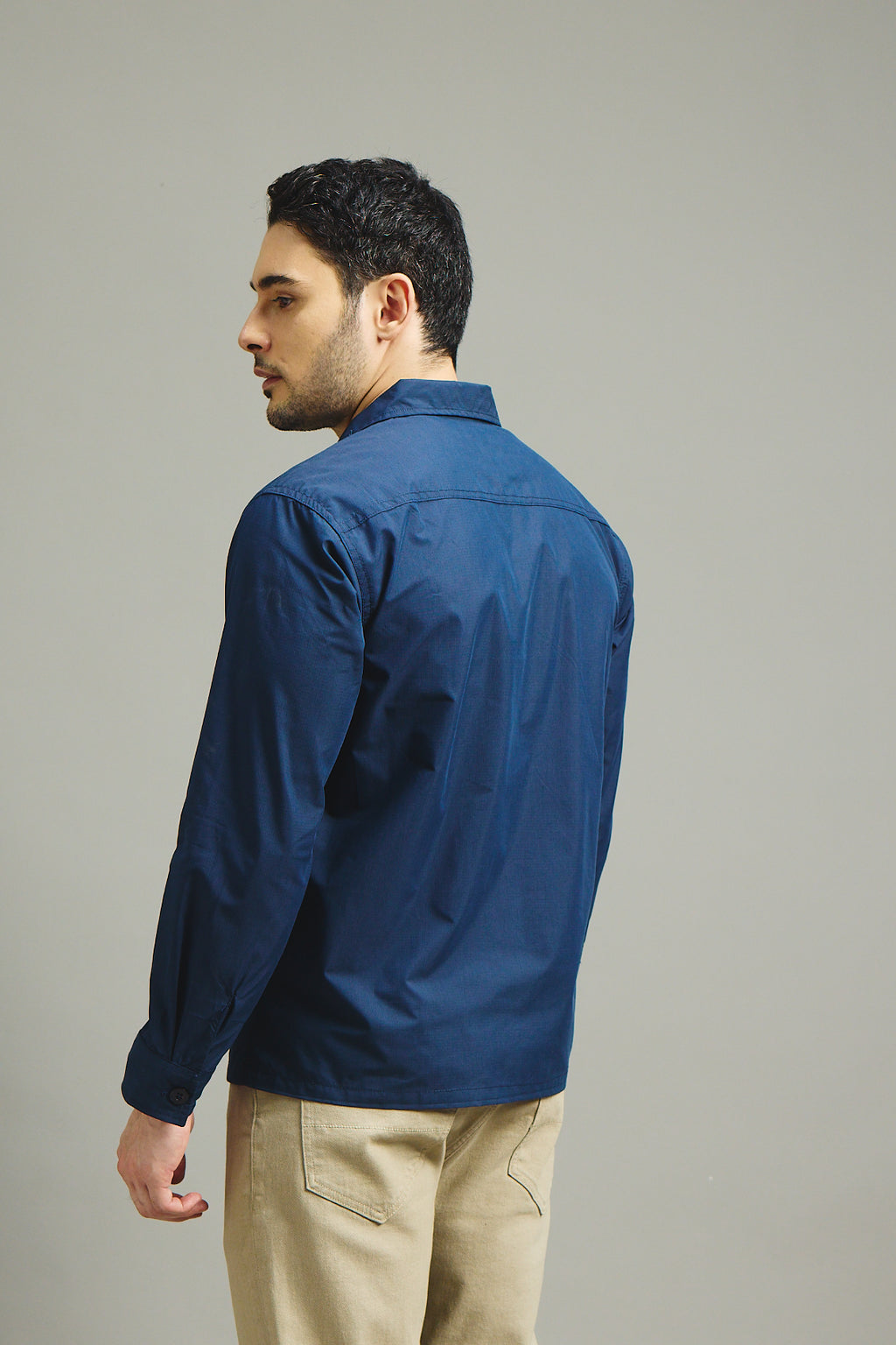 Mens Shacket - Midnight Navy