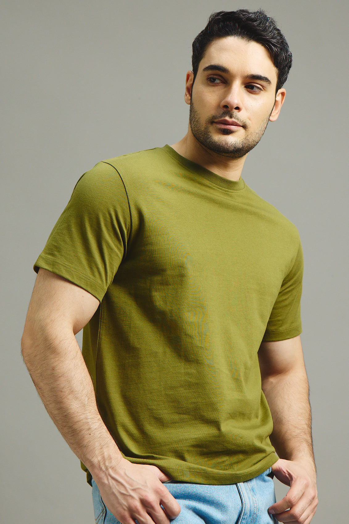 Mens Regular T-Shirt - Olive Green