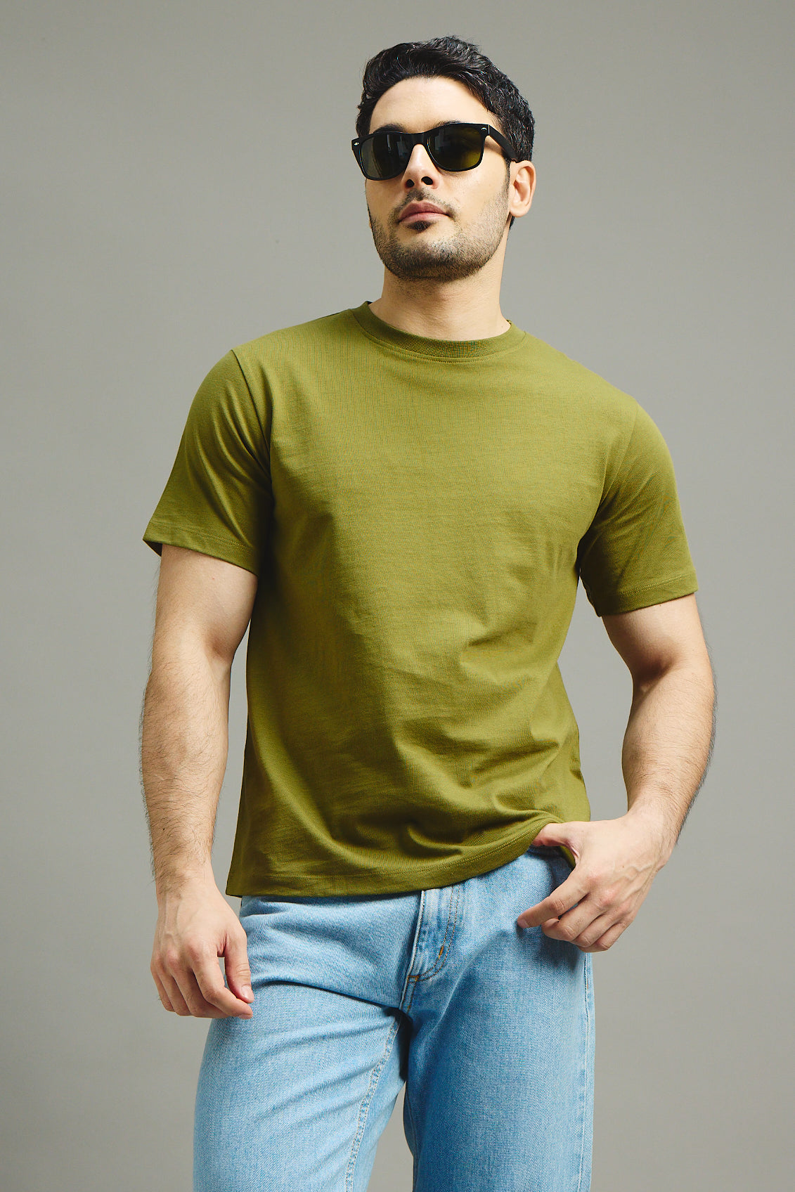 Mens Regular T-Shirt - Olive Green