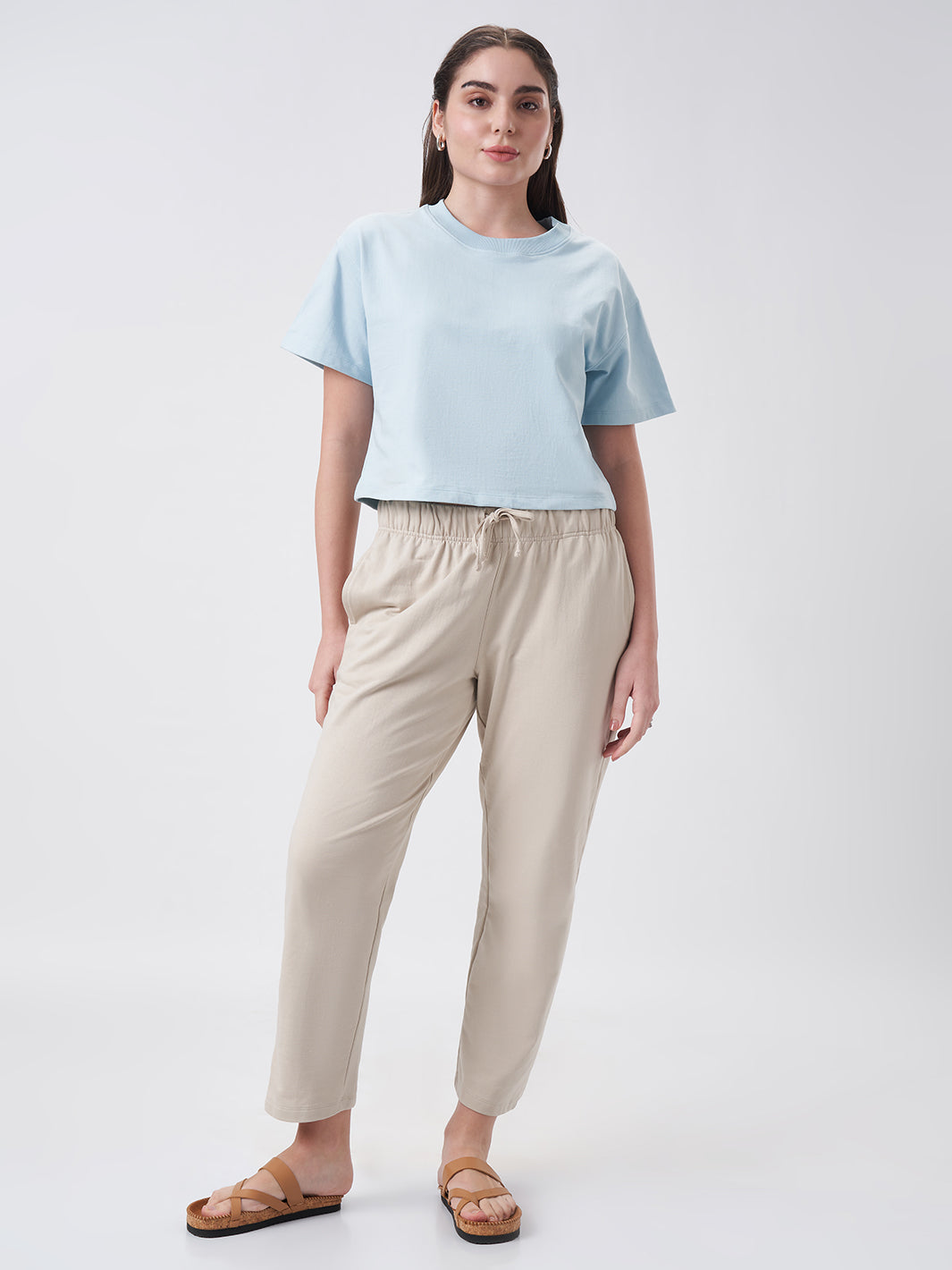 Womens Joggers  Honey Beige