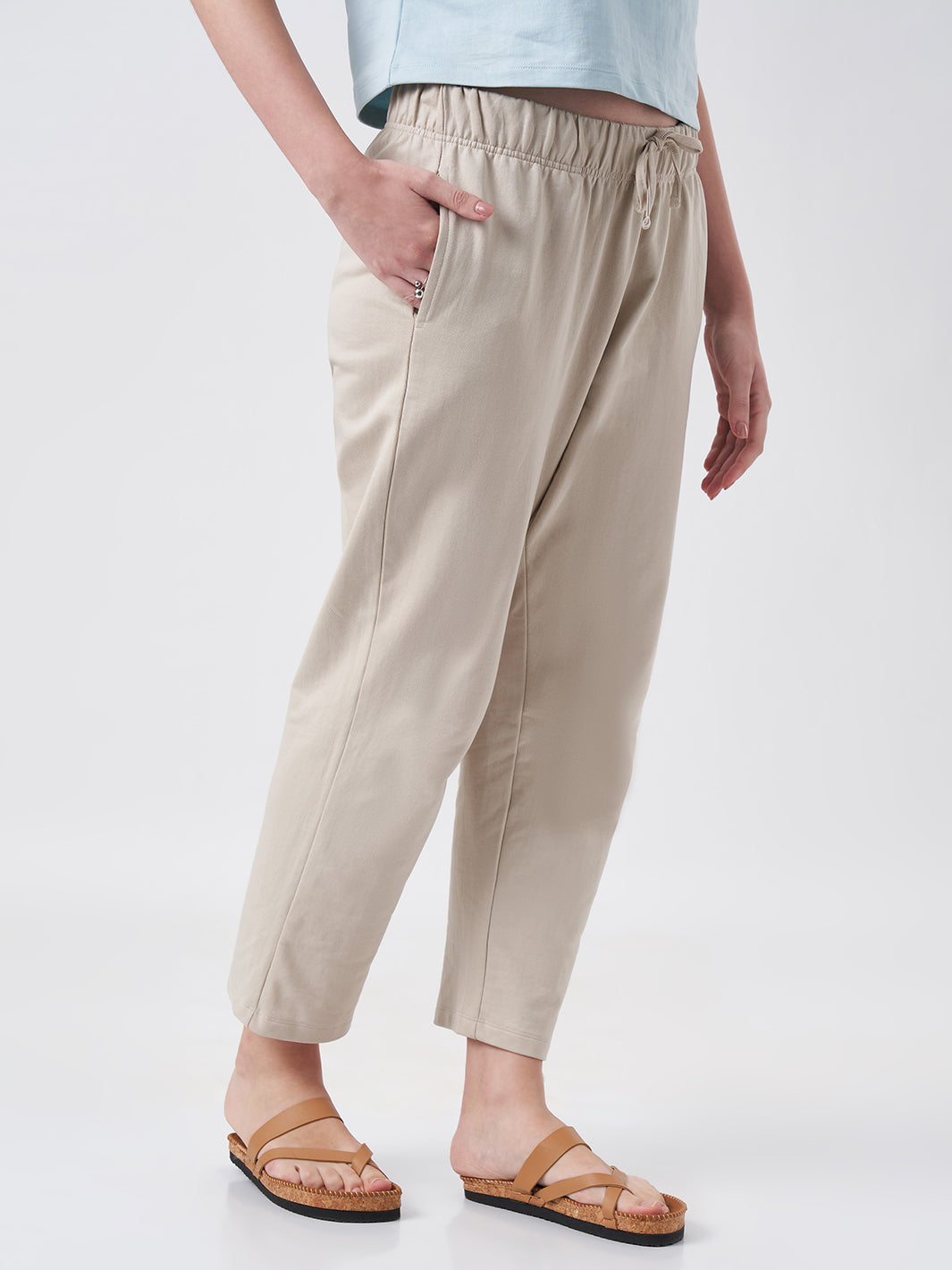 Womens Joggers  Honey Beige