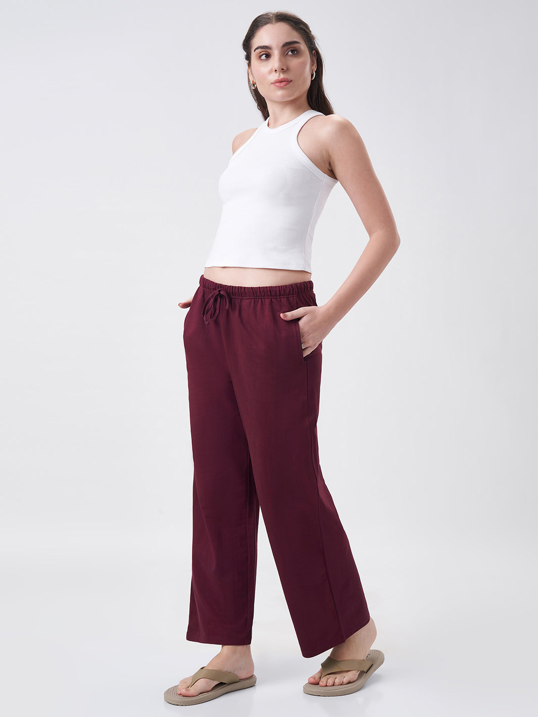 Womens Halter Tank Top Pearl White