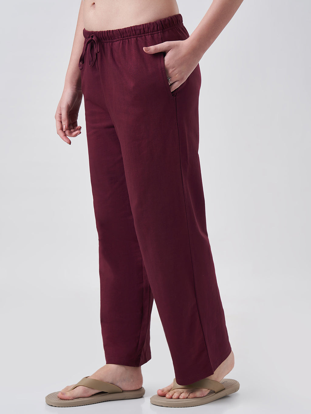 Womens Joggers  Berry Maroon