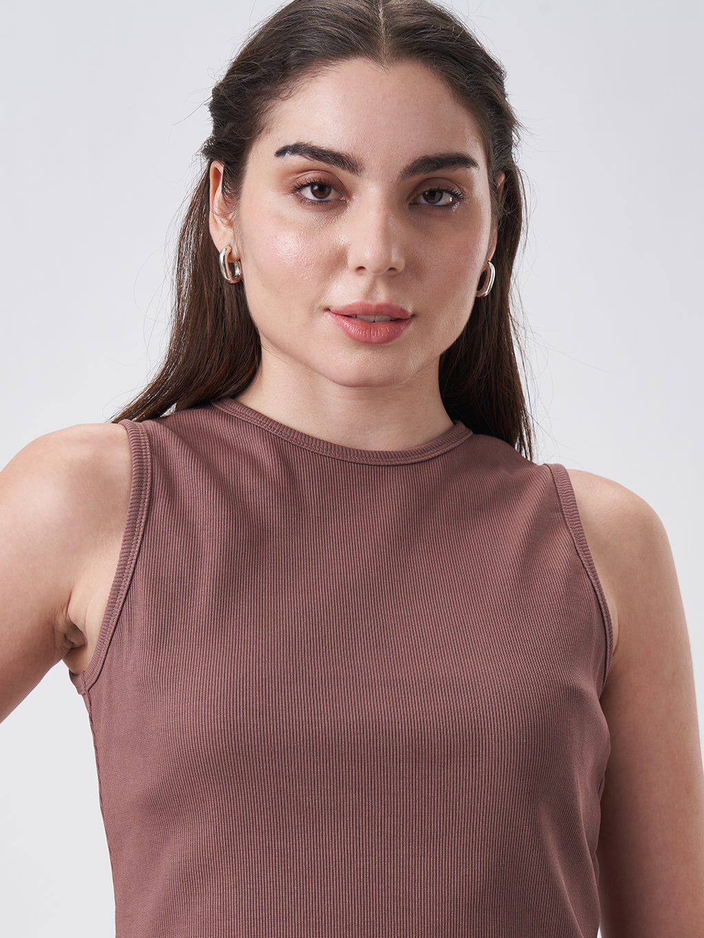 Womens Regular Tank Top Coffee Brew