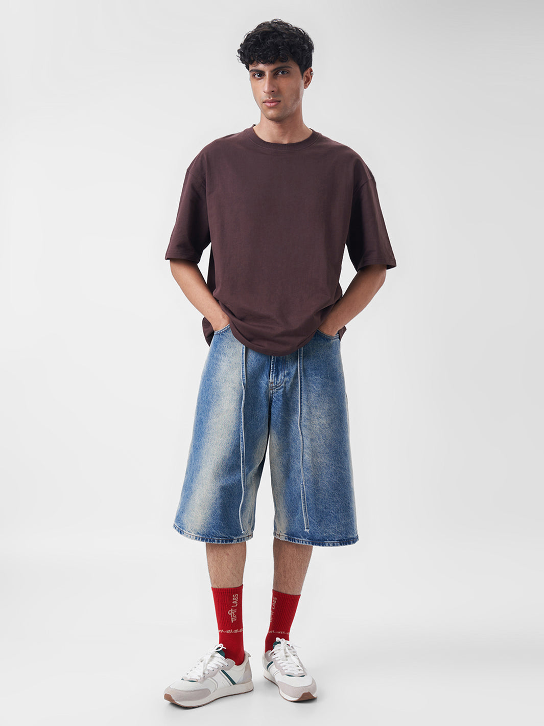 Mens Oversized T Shirt Cocoa Brown