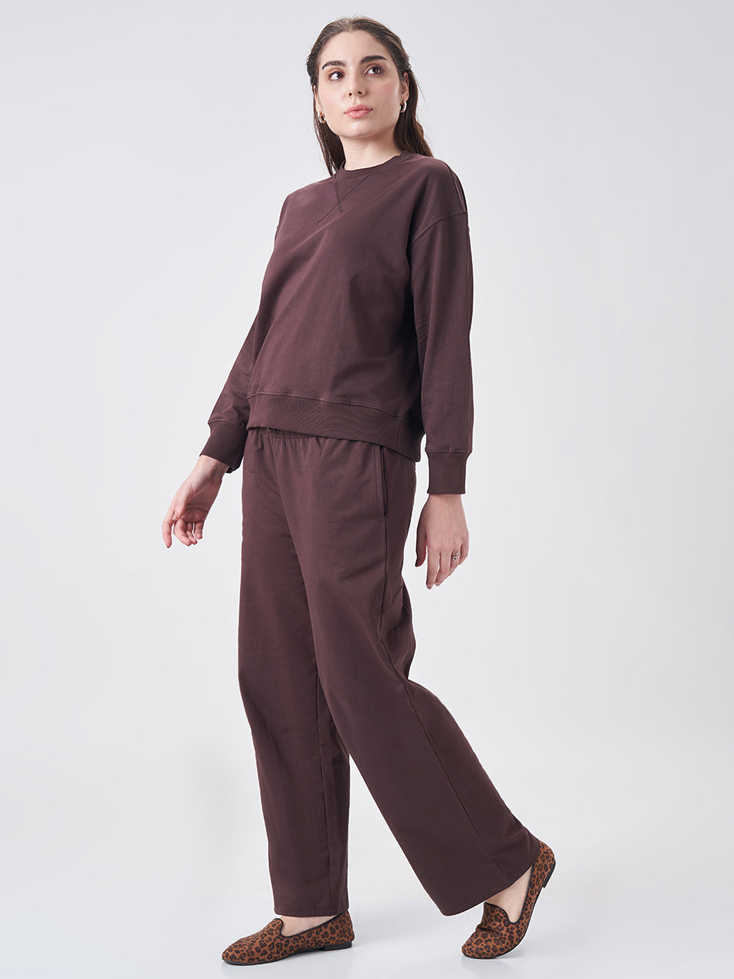 Womens Sweatshirt  Cocoa Brown