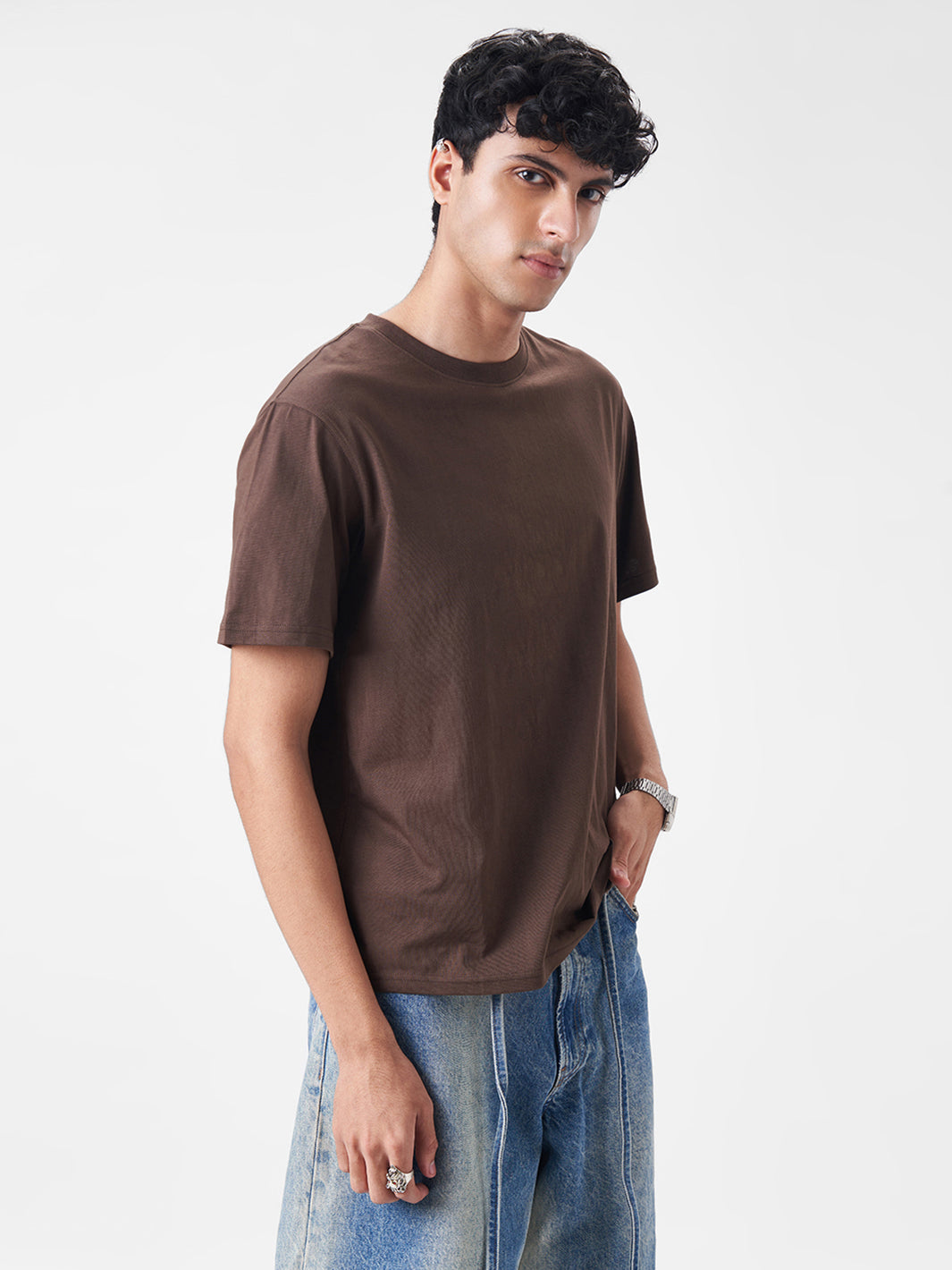 Mens Regular T Shirt Chocolate Fudge