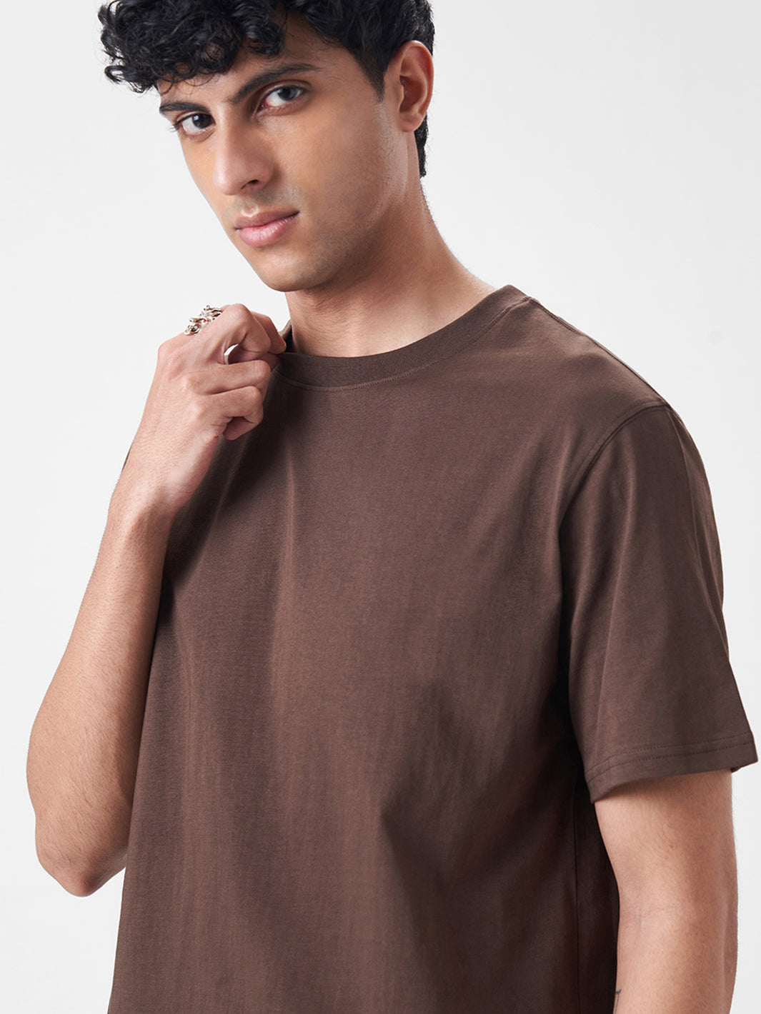 Mens Regular T Shirt Chocolate Fudge