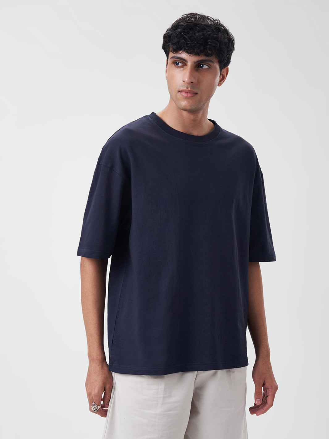 Mens Oversized T Shirt Midnight Navy
