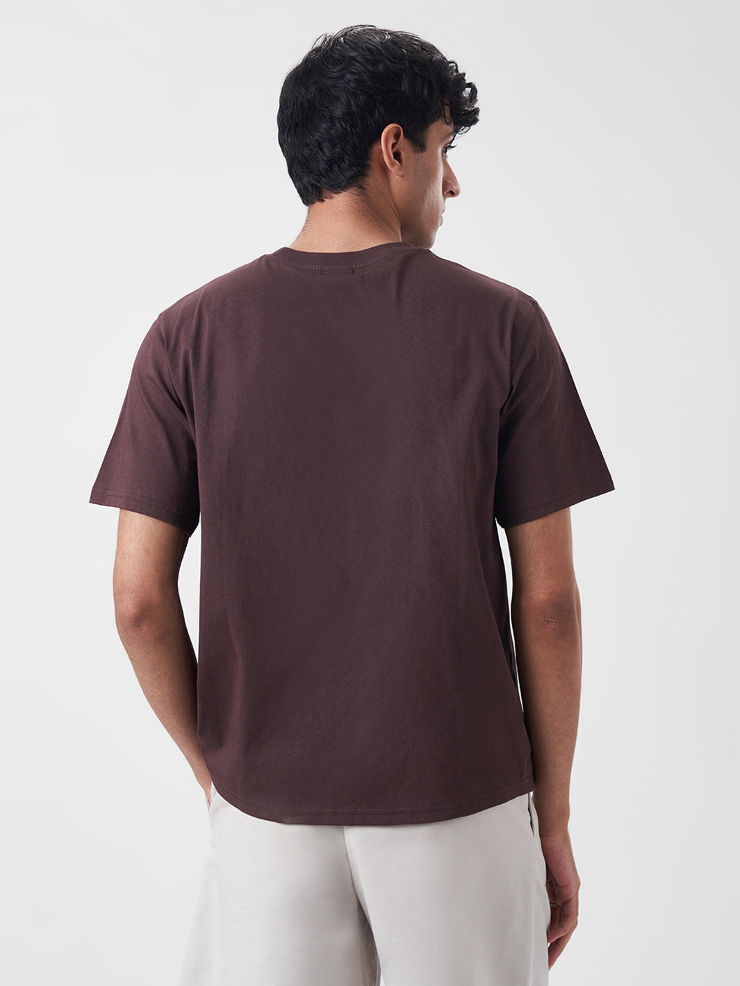 Mens Regular T Shirt Cocoa Brown