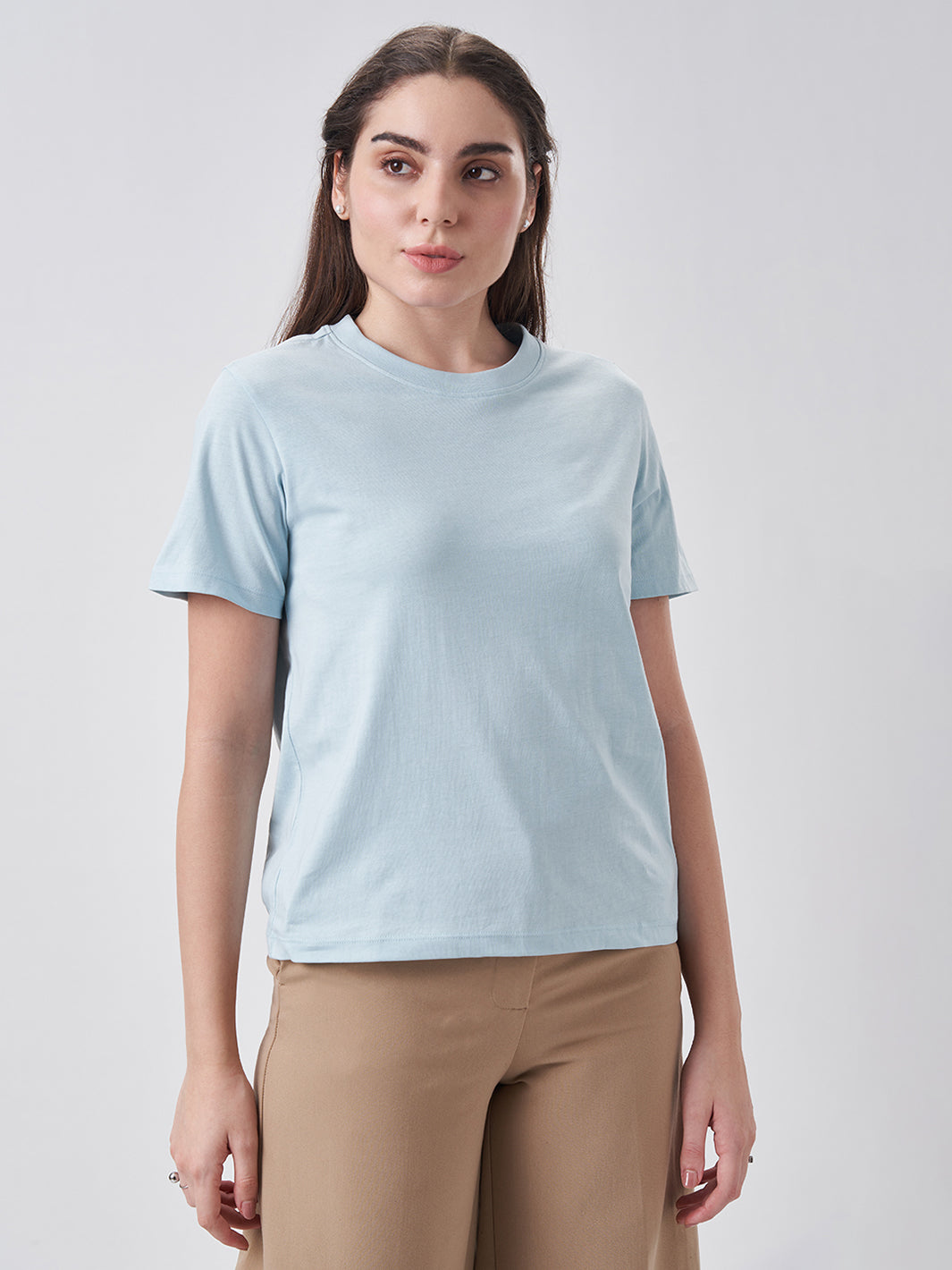 Womens Regular T Shirt  Blue Breeze