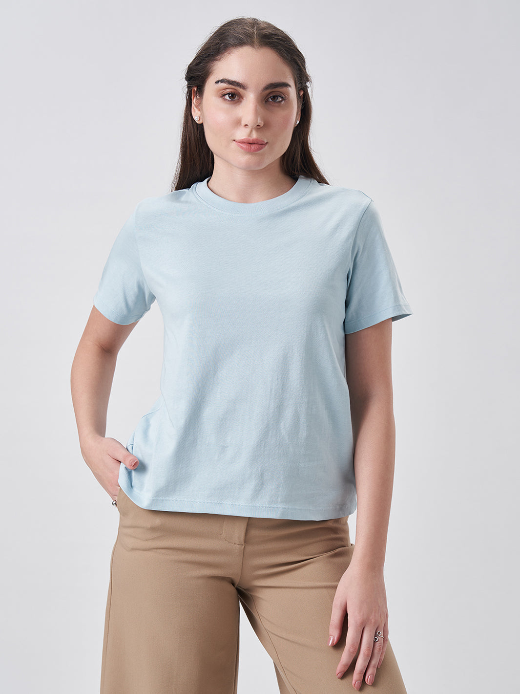 Womens Regular T Shirt  Blue Breeze