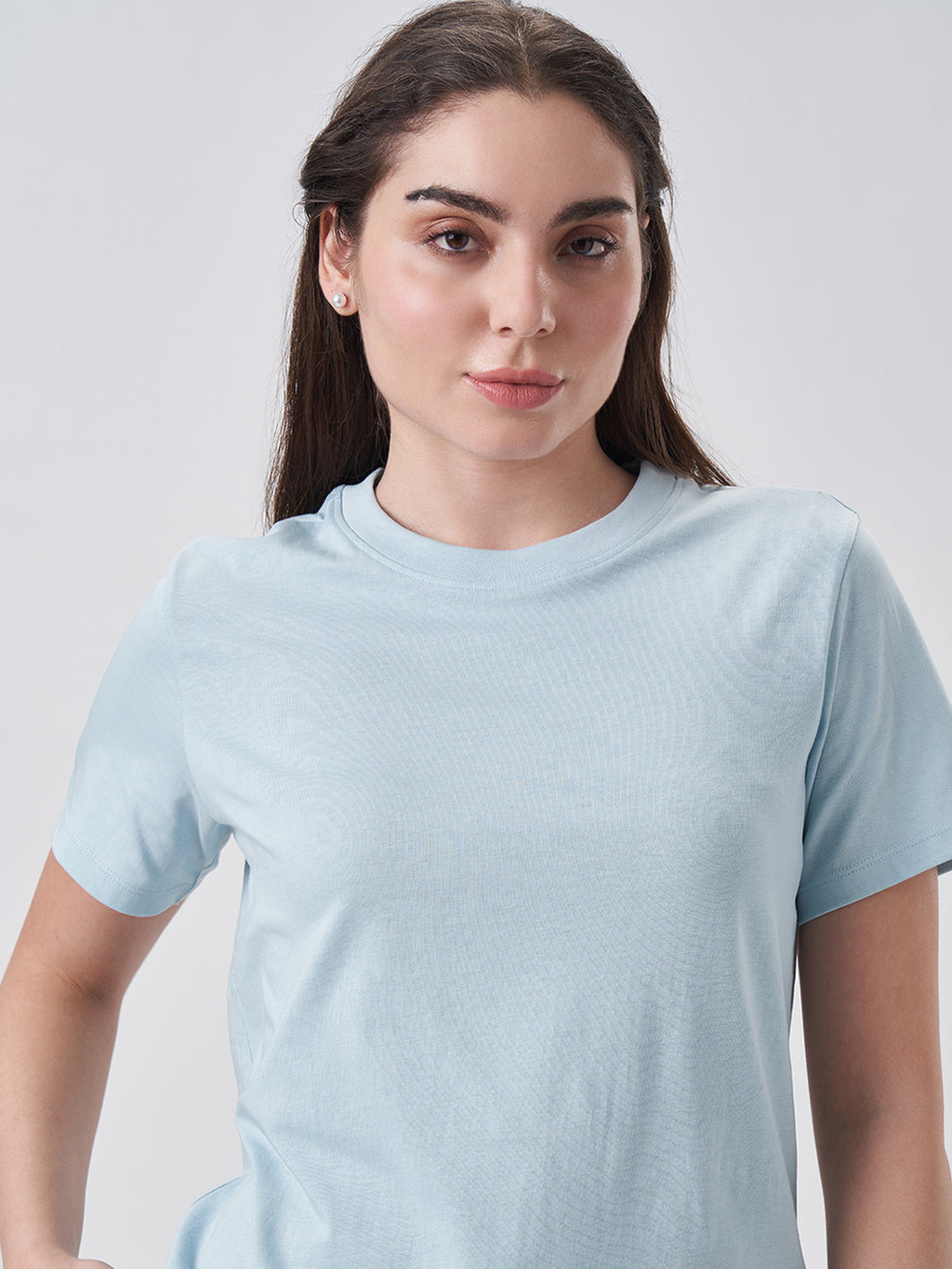 Womens Regular T Shirt  Blue Breeze
