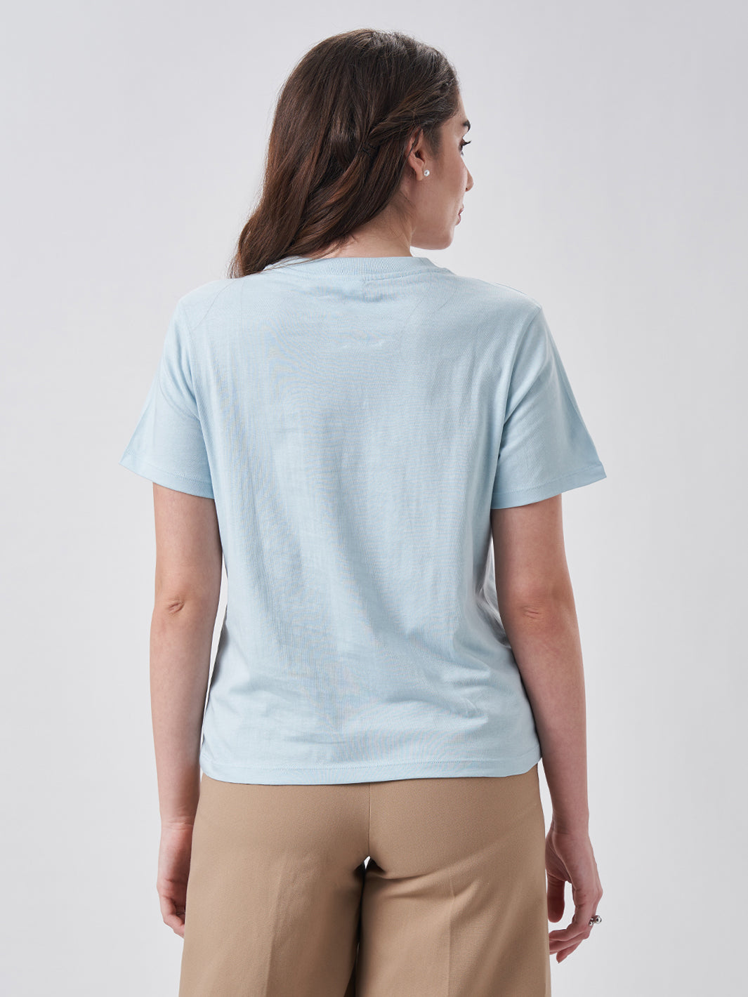 Womens Regular T Shirt  Blue Breeze