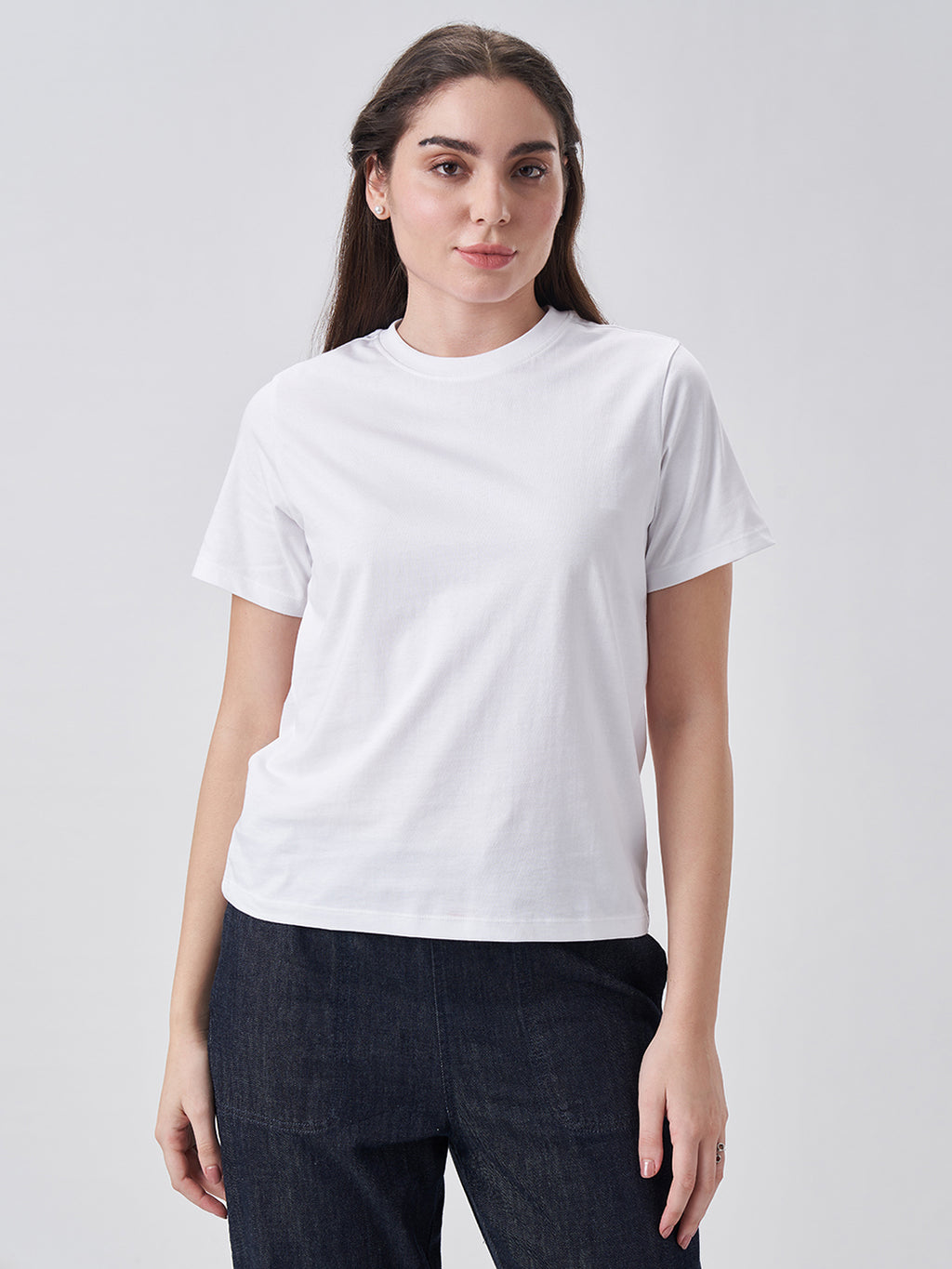 Womens Regular T Shirt  Pearl White