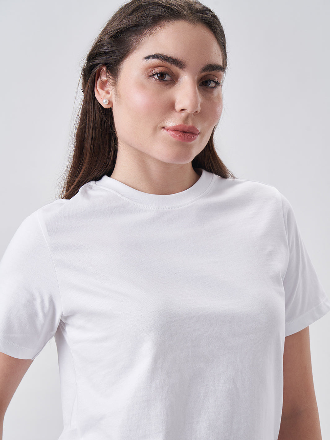 Womens Regular T Shirt  Pearl White