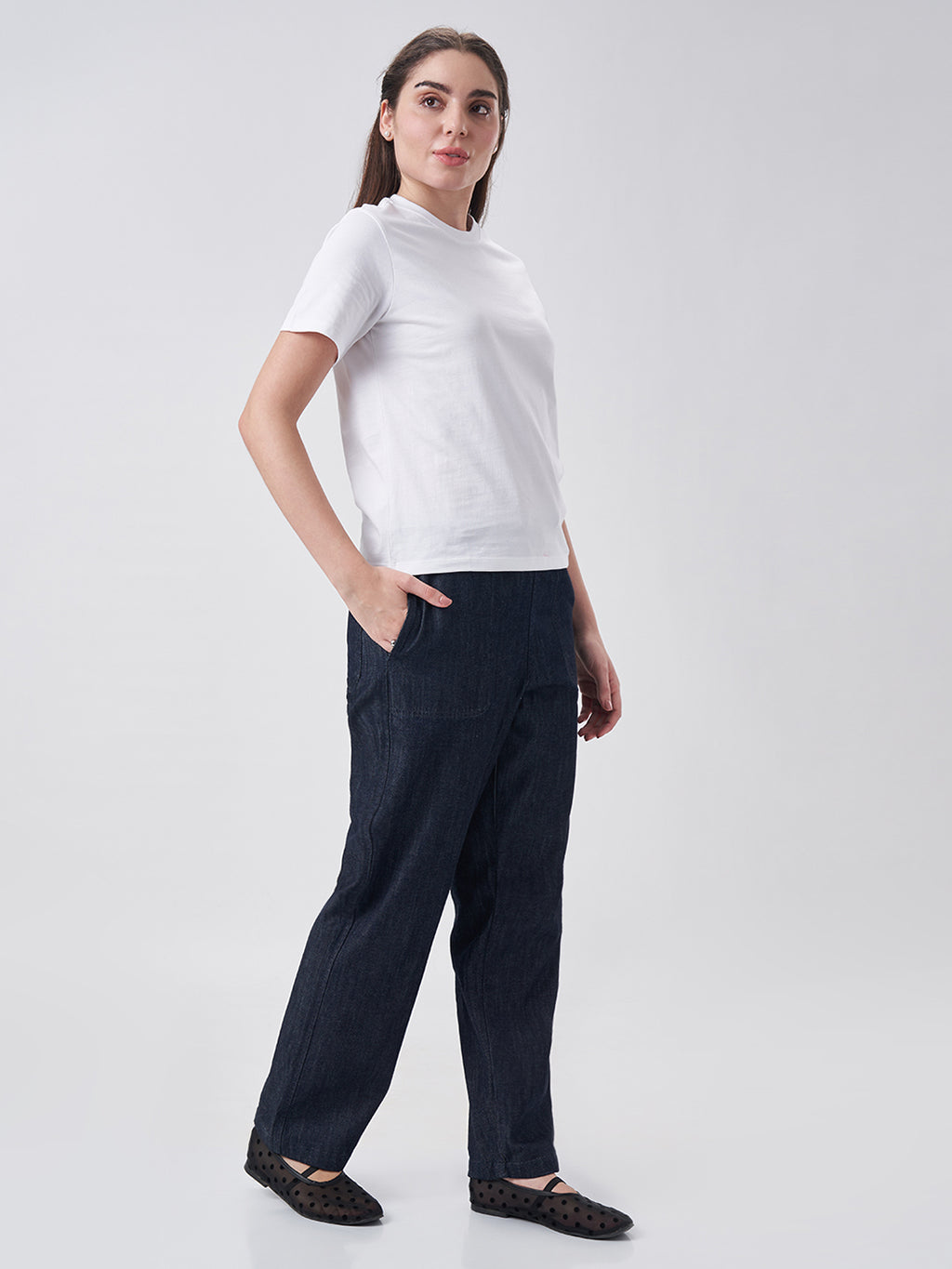 Womens Regular T Shirt  Pearl White