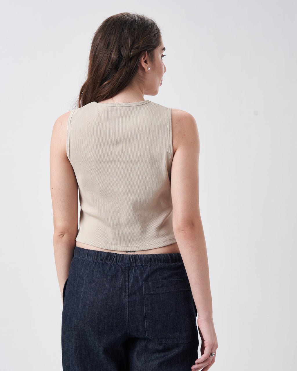 Womens Regular Tank Top Honey Beige