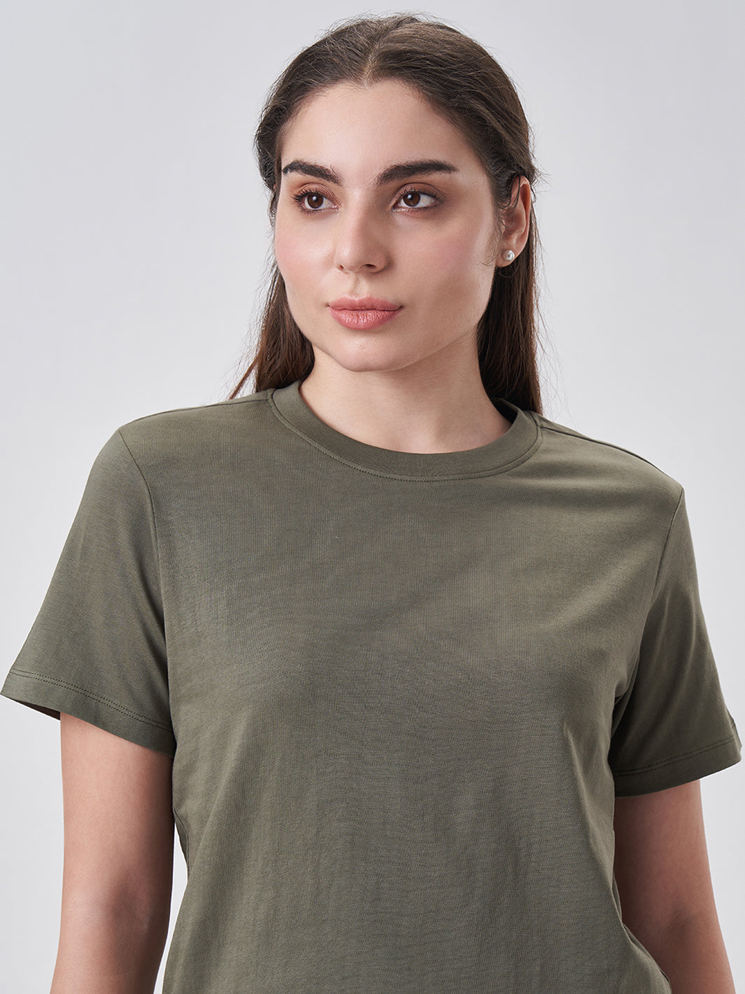 Womens Regular T Shirt  Dusty Olive