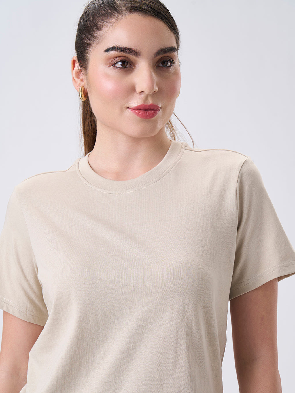 Womens Regular T Shirt  Honey Beige