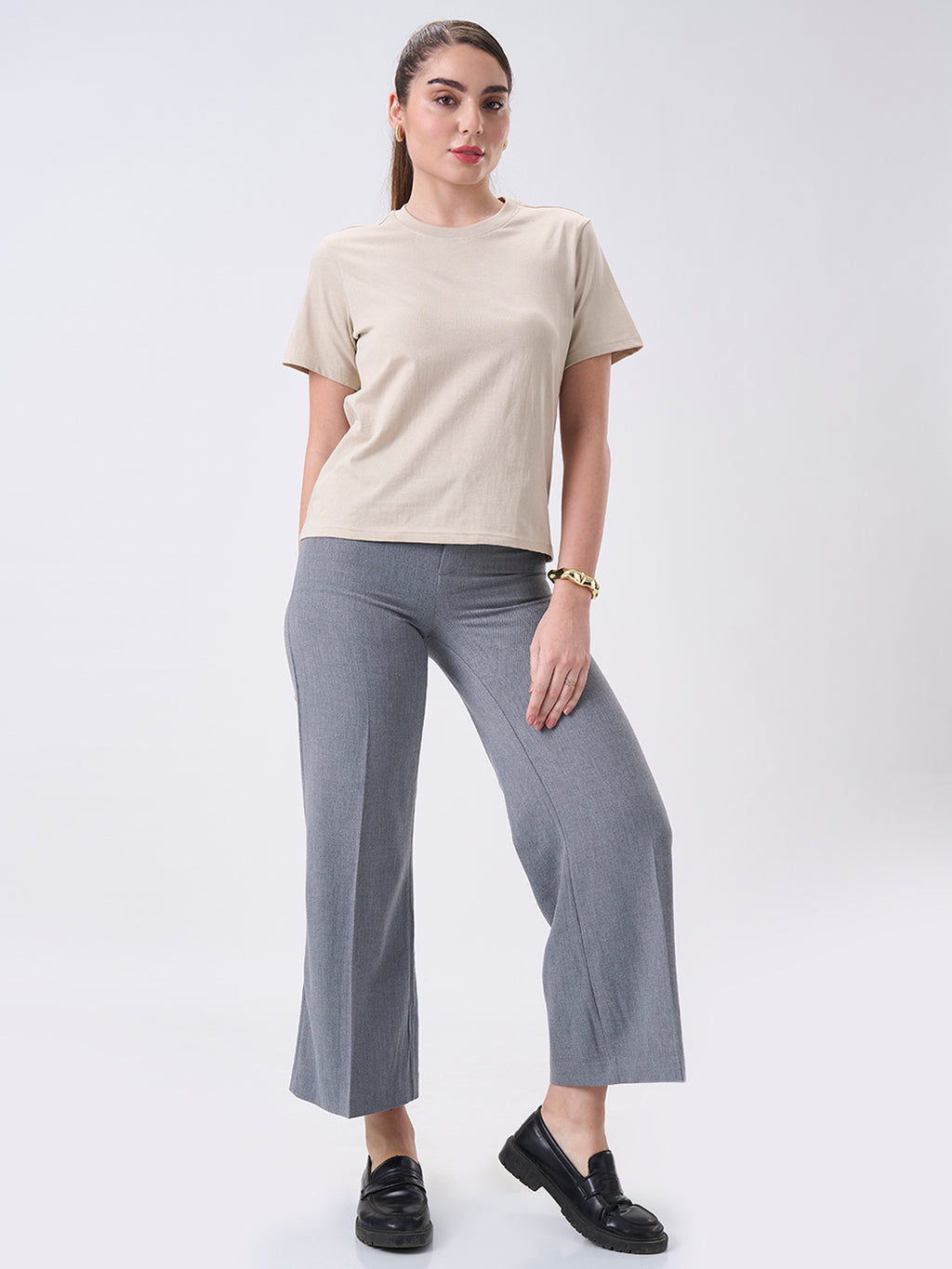 Womens Regular T Shirt  Honey Beige