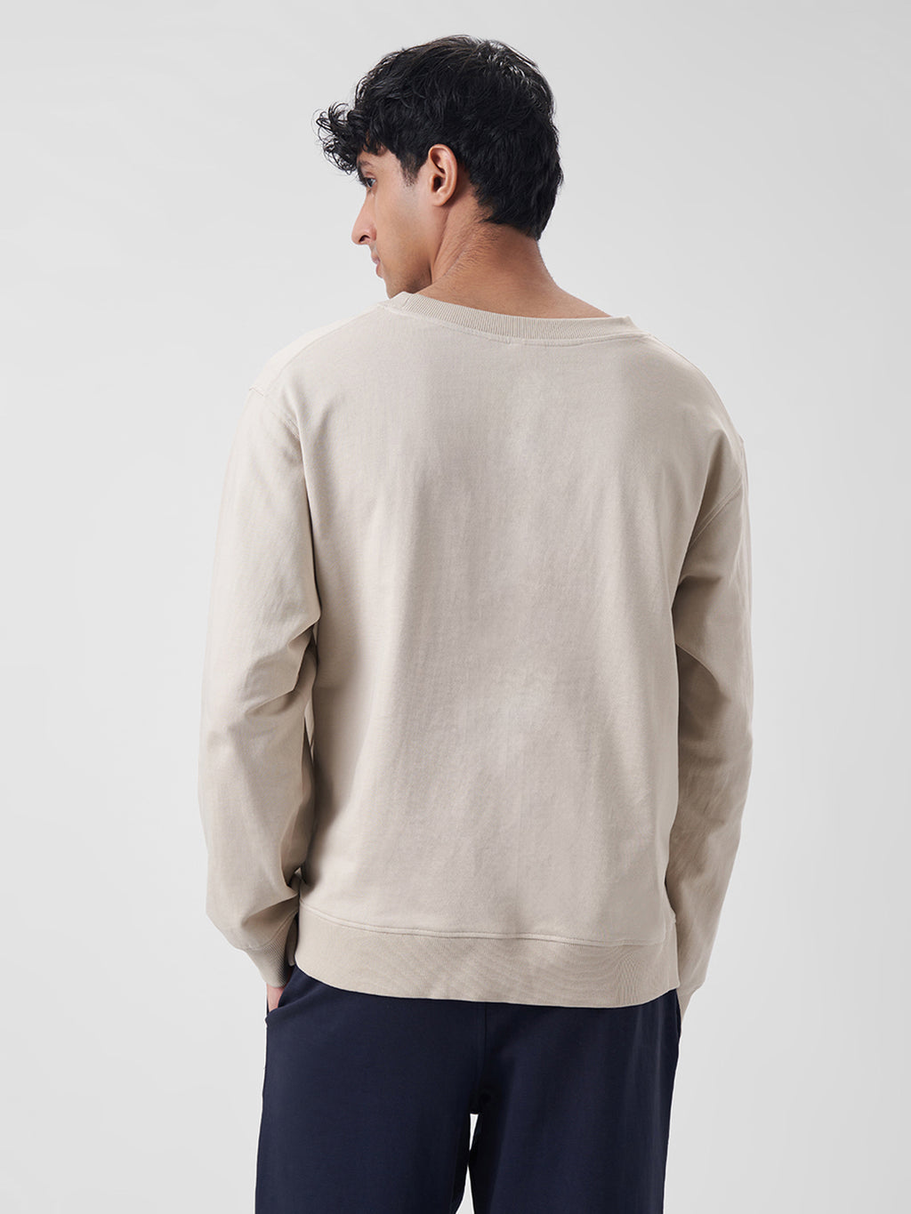 Mens Sweatshirt Honey Beige