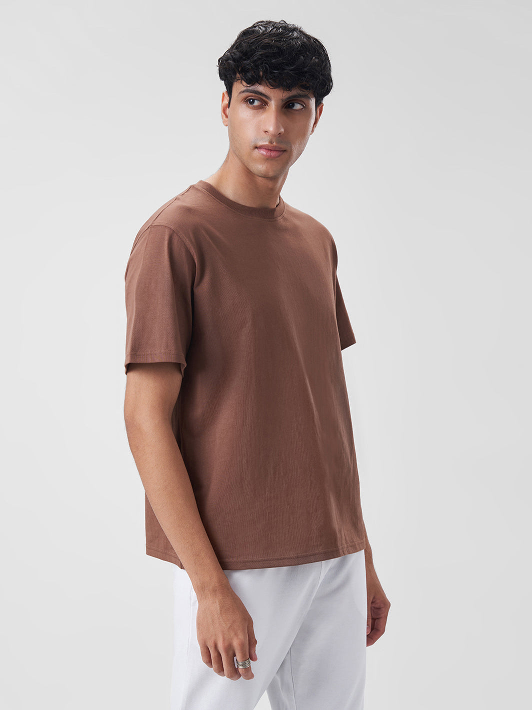 Mens Regular T Shirt Mocha Latte
