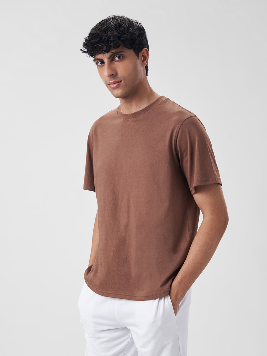 Mens Regular T Shirt Mocha Latte