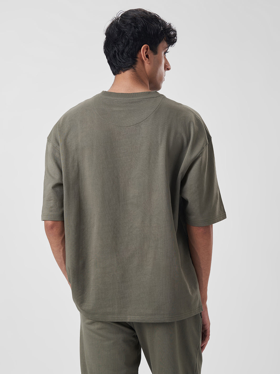 Mens Oversized T Shirt Dusty Olive