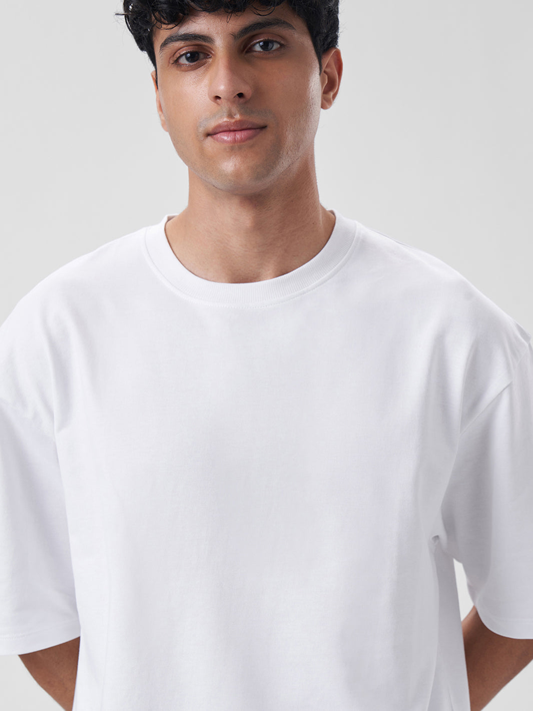 Mens Oversized T Shirt Pearl White