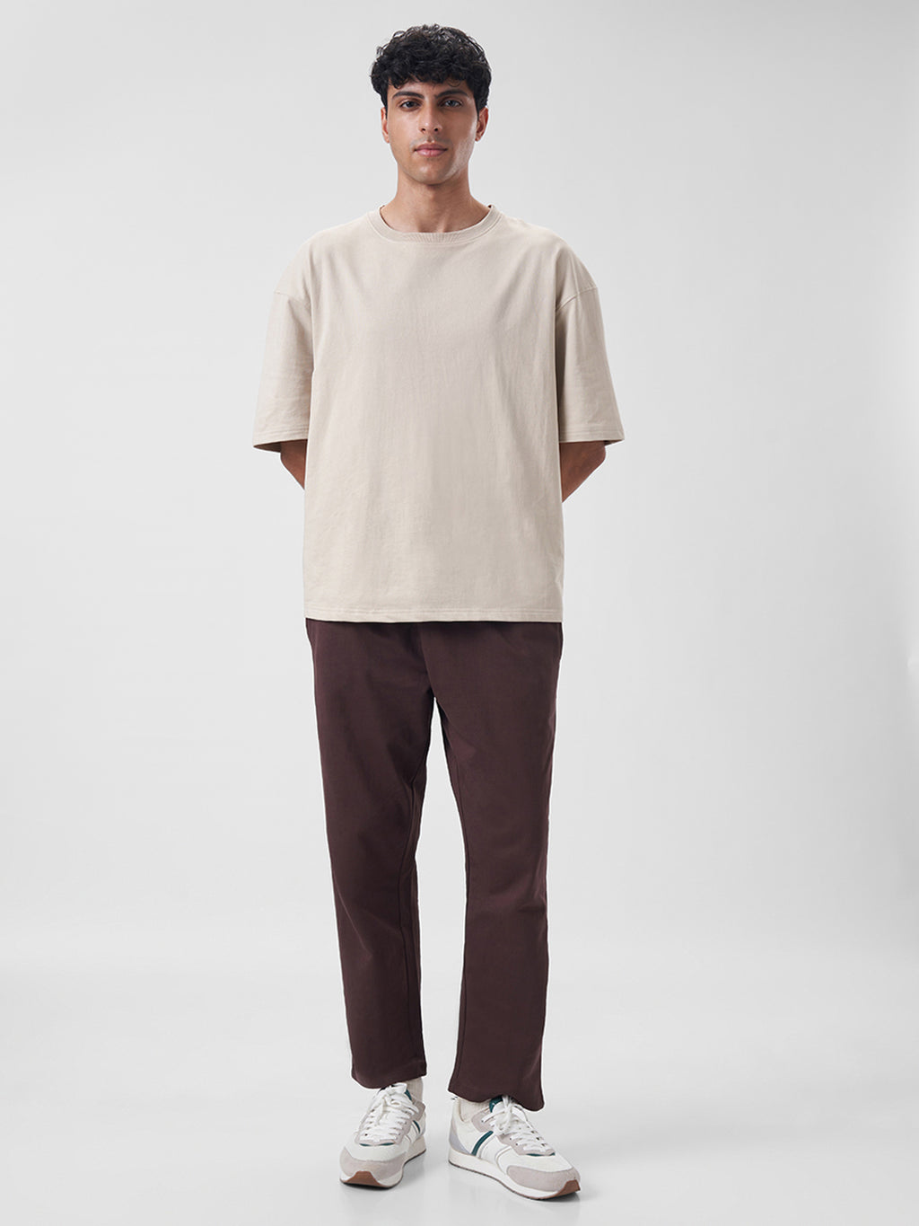 Mens Oversized T Shirt Honey Beige