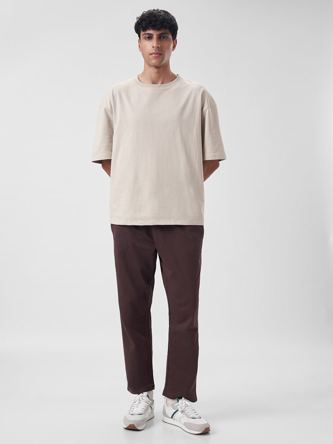 Mens Oversized T Shirt Honey Beige