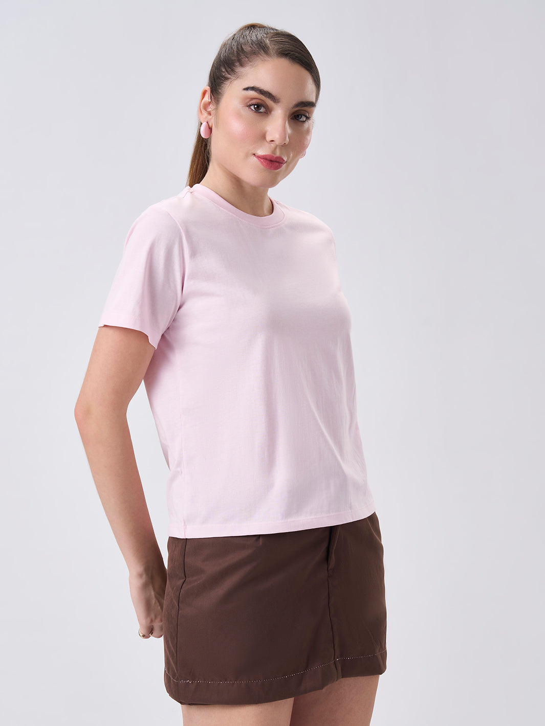 Womens Regular T Shirt  Blush Pink