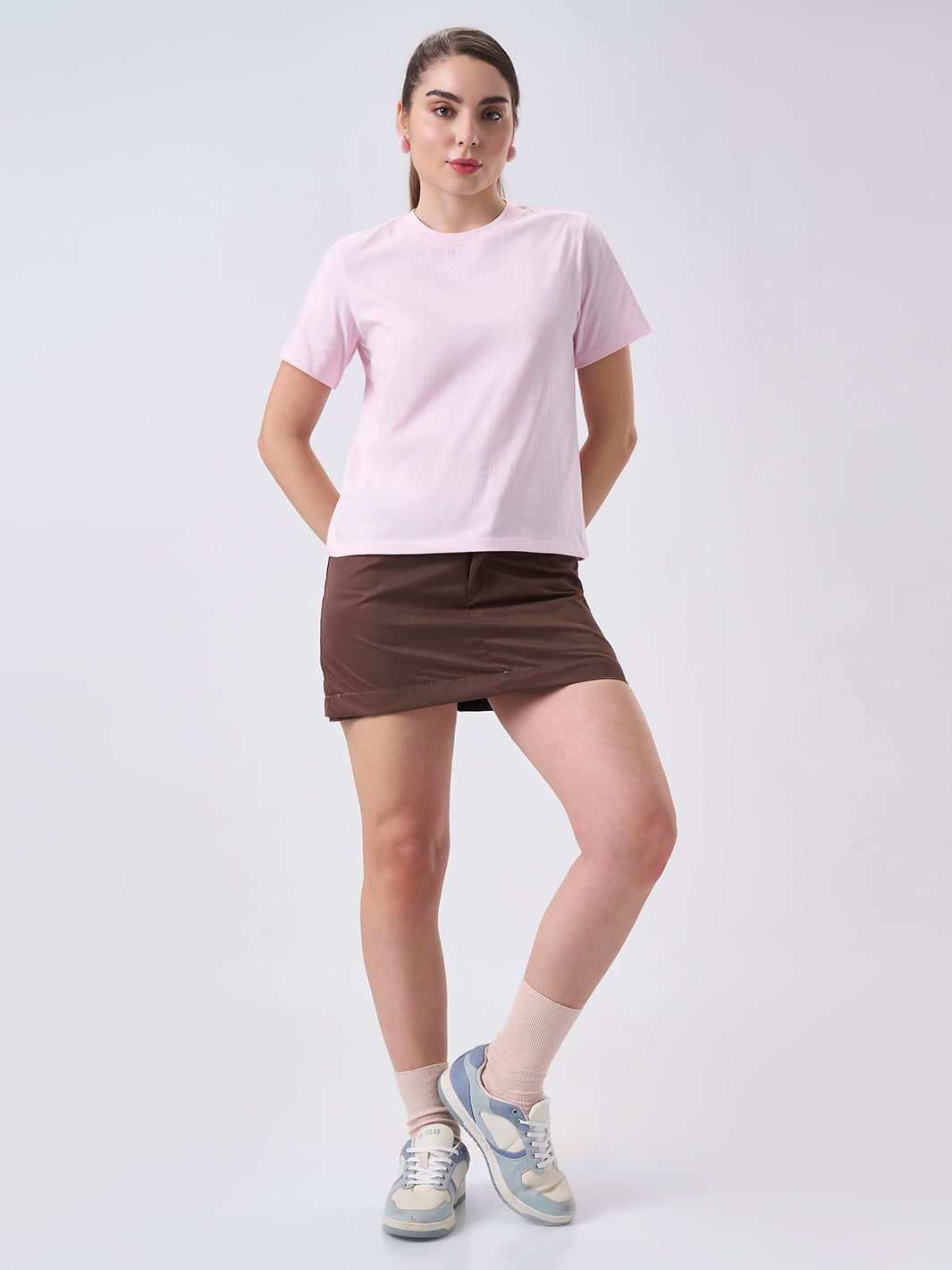 Womens Regular T Shirt  Blush Pink