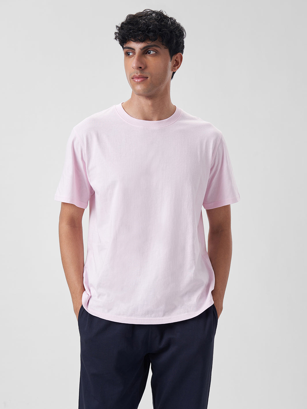 Mens Regular T Shirt Blush Pink