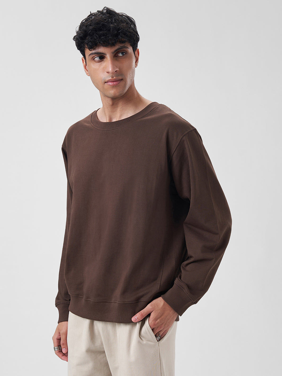 Mens Sweatshirt Chocolate Fudge