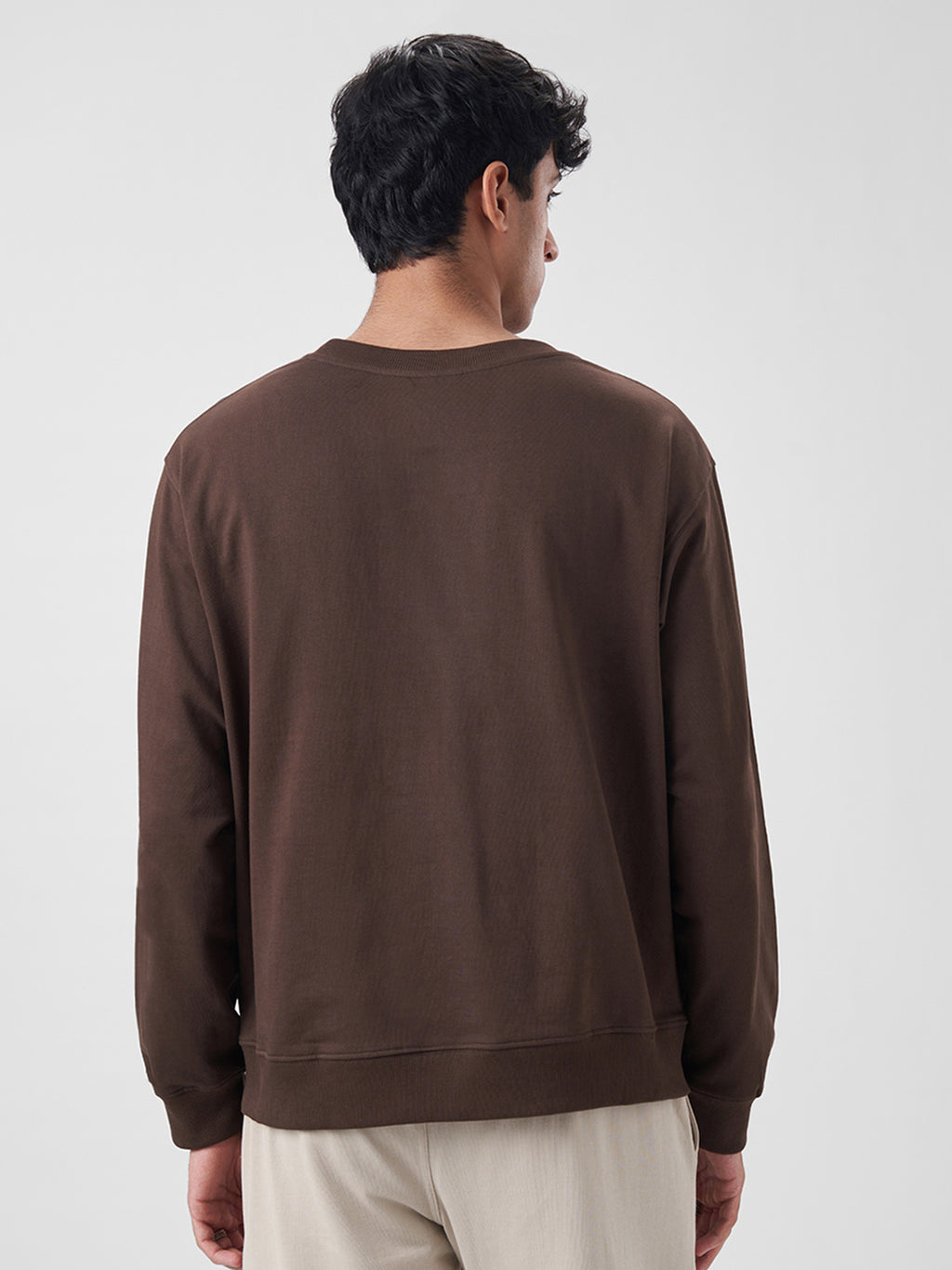 Mens Sweatshirt Chocolate Fudge
