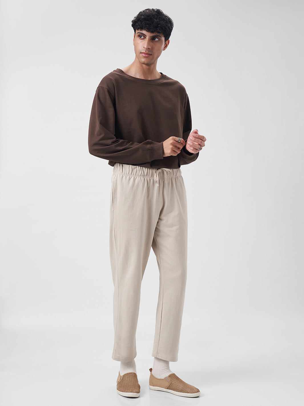 Mens Joggers  Honey Beige