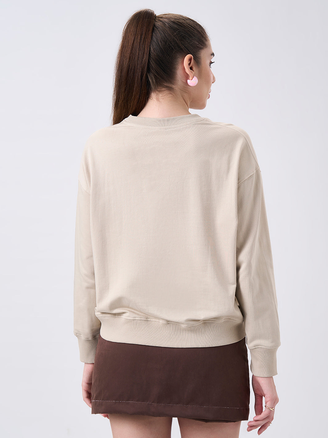 Womens Sweatshirt  Honey Beige