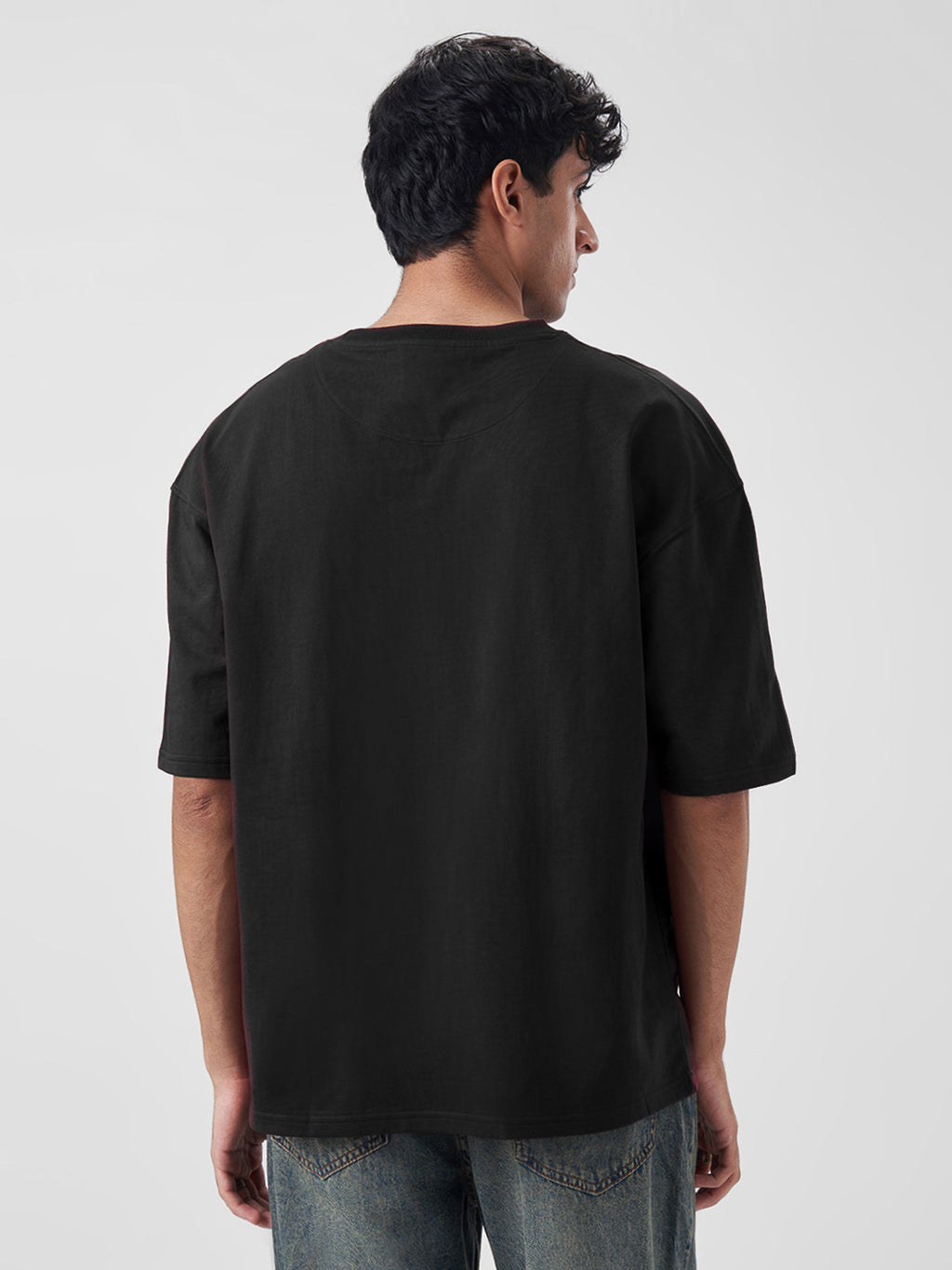 Mens Oversized T Shirt Jet Black