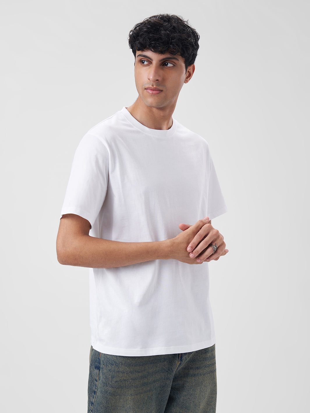 Mens Regular T Shirt Pearl White