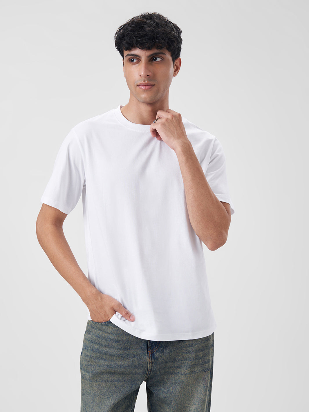 Mens Regular T Shirt Pearl White