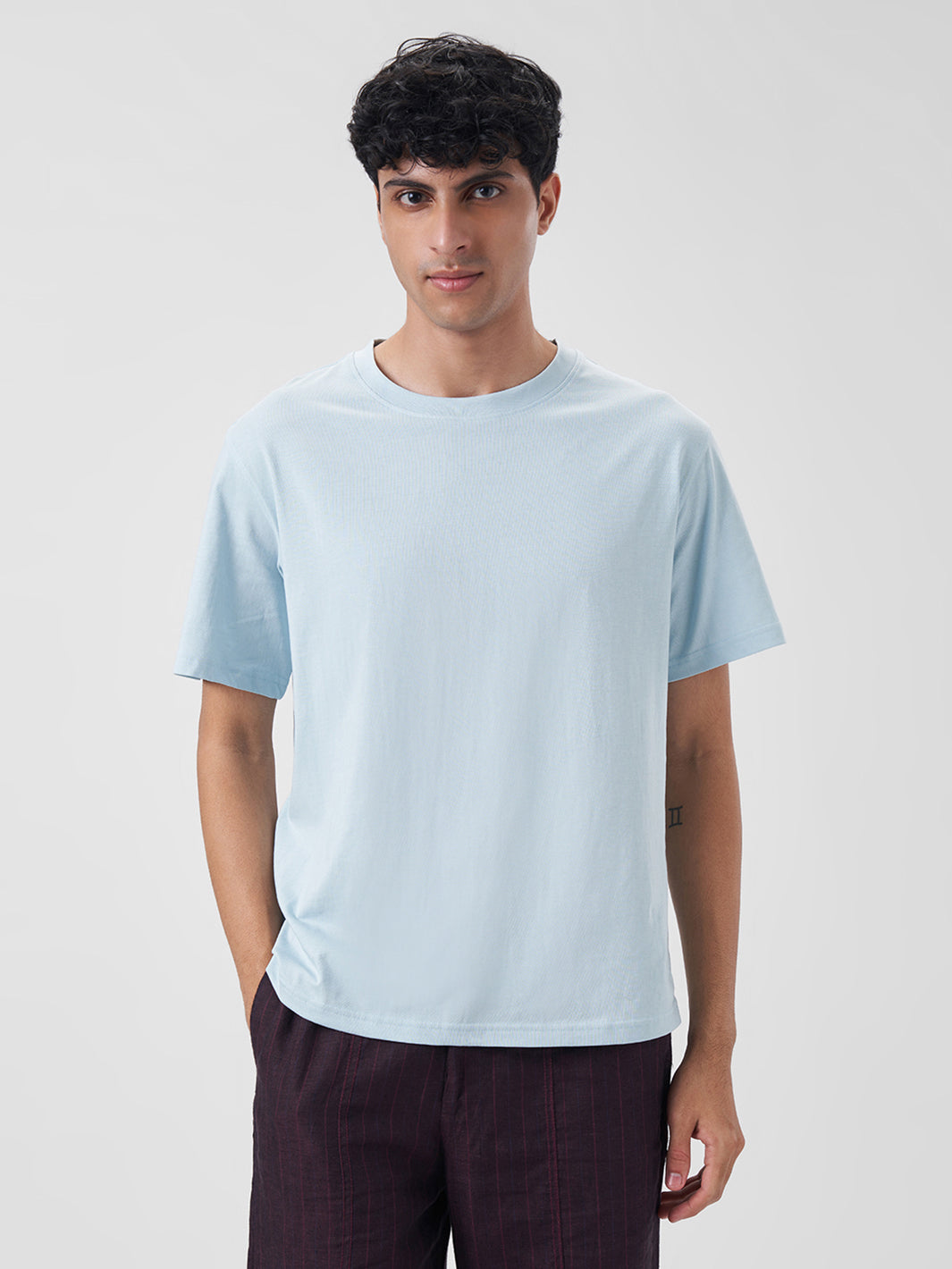 Mens Regular T Shirt Blue Breeze