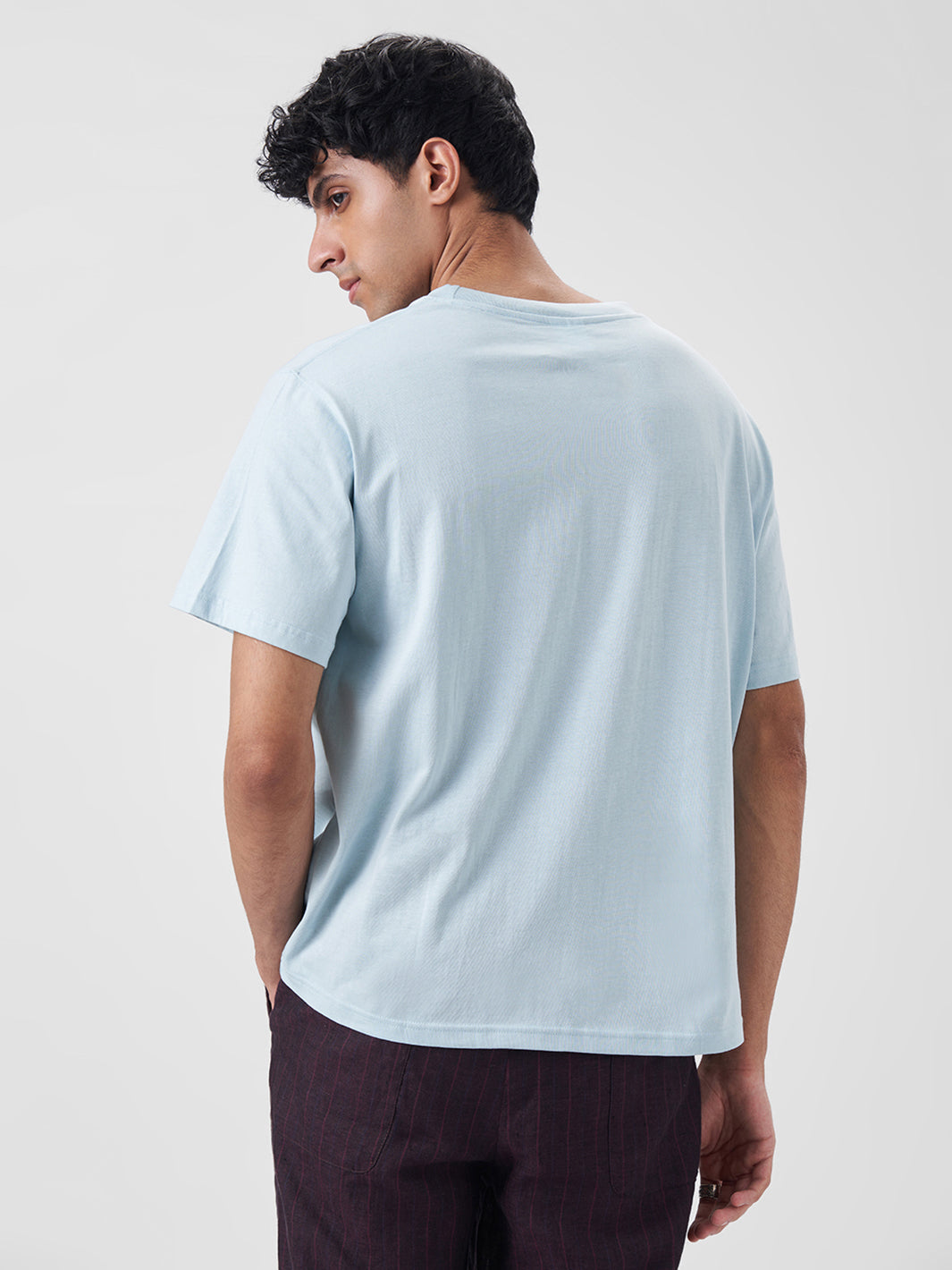 Mens Regular T Shirt Blue Breeze